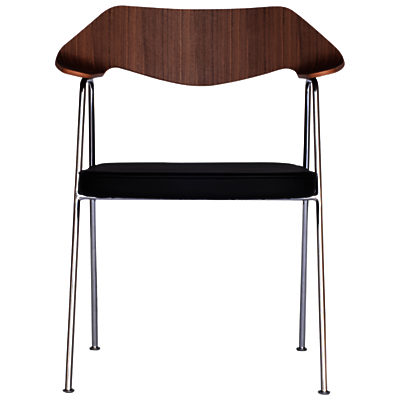 Case Robin Day 675 Chair Walnut and Chrome